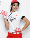 women golf shirts short