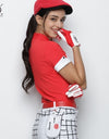 women golf shirts short