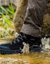 Men Outdoor Sneakers Cotton Fabric Lace-up Hiking Shoes
