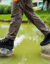 Men Outdoor Sneakers Cotton Fabric Lace-up Hiking Shoes