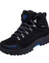 Men Outdoor Sneakers Cotton Fabric Lace-up Hiking Shoes