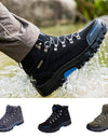 Men Outdoor Sneakers Cotton Fabric Lace-up Hiking Shoes