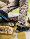 Men Outdoor Sneakers Cotton Fabric Lace-up Hiking Shoes