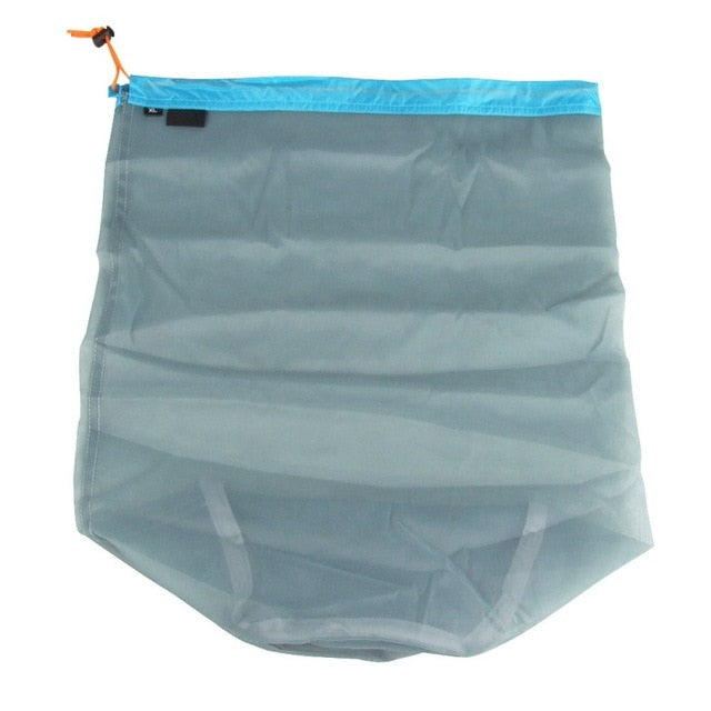 Ultralight Drawstring Mesh Stuff Sack Storage Climbing Bag