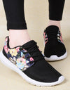 Women's Breathable Print Flower Flat Shoes