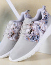 Women's Breathable Print Flower Flat Shoes