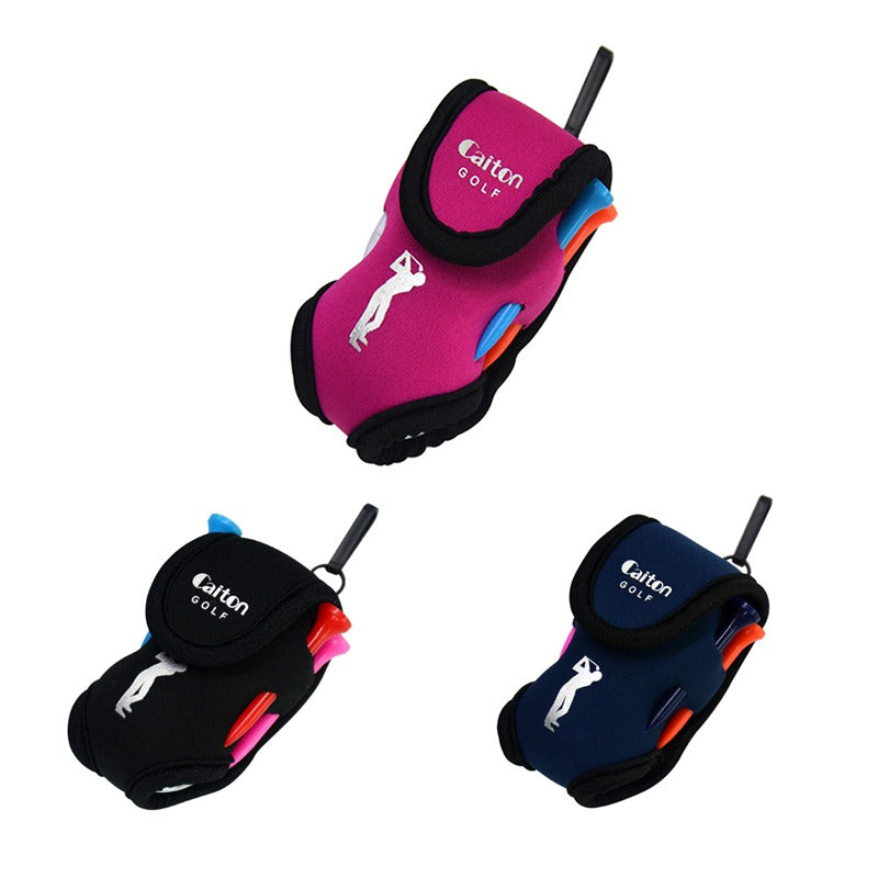 Golf small pocket + 2 balls + four balls tee Small Golf Waist Bag