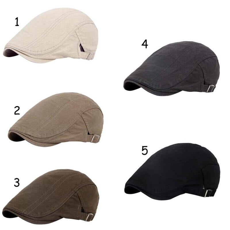 Men Solid Vintage Golf Caps