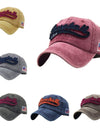 washed golf caps cotton cloth