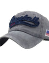 washed golf caps cotton cloth