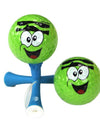 Golf Ball Cartoon Face Pattern Printed Synthetic