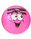 Golf Ball Cartoon Face Pattern Printed Synthetic