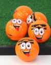 Golf Ball Cartoon Face Printed Synthetic