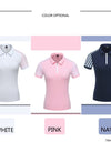 Women Striped Patchwork Golf Shirt