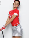 women golf shirts short