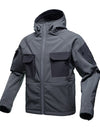 tactical waterproof soft shell hiking jacket