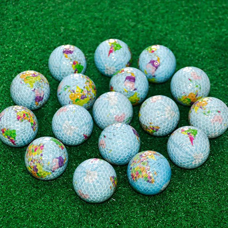 Globe Map Golf Balls