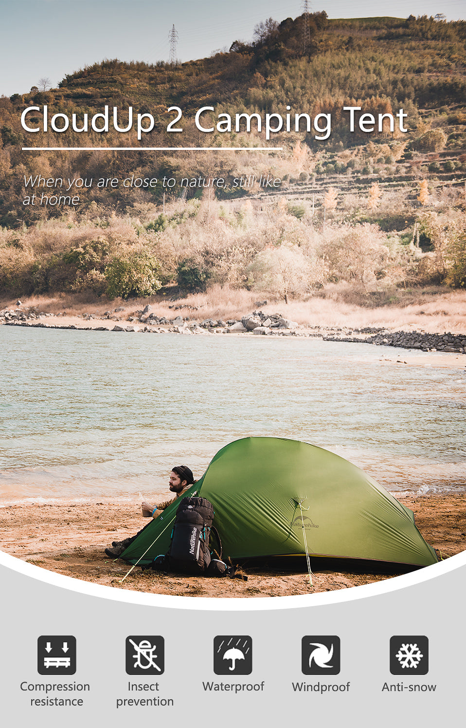 Ultralight Tent Free Standing 20D