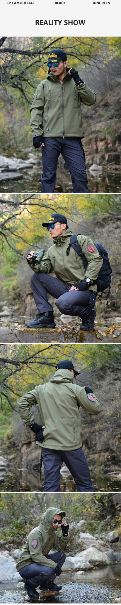 Outdoor Sport Softshell Jackets Men