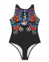 Striped Women One Piece Swimsuit