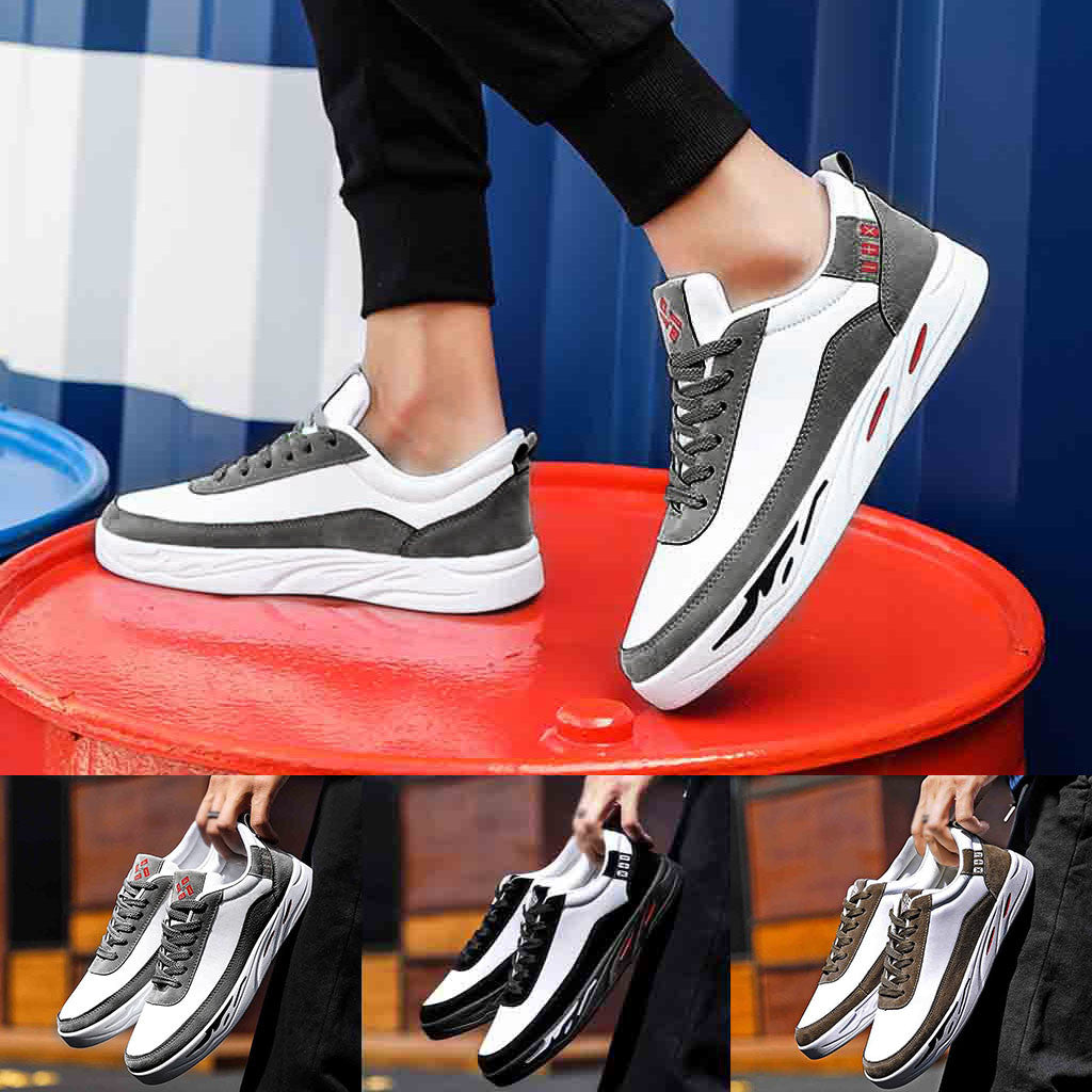 Skateboarding Shoes Of Men Cool Student Casual Lace-Up
