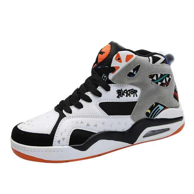 lying Woven Sport Basketball Shoes Couple Midium