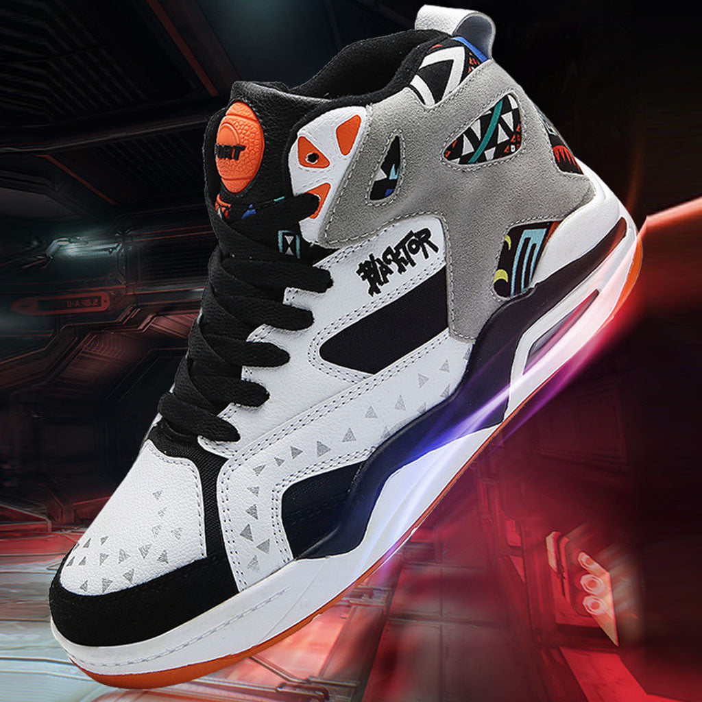 lying Woven Sport Basketball Shoes Couple Midium