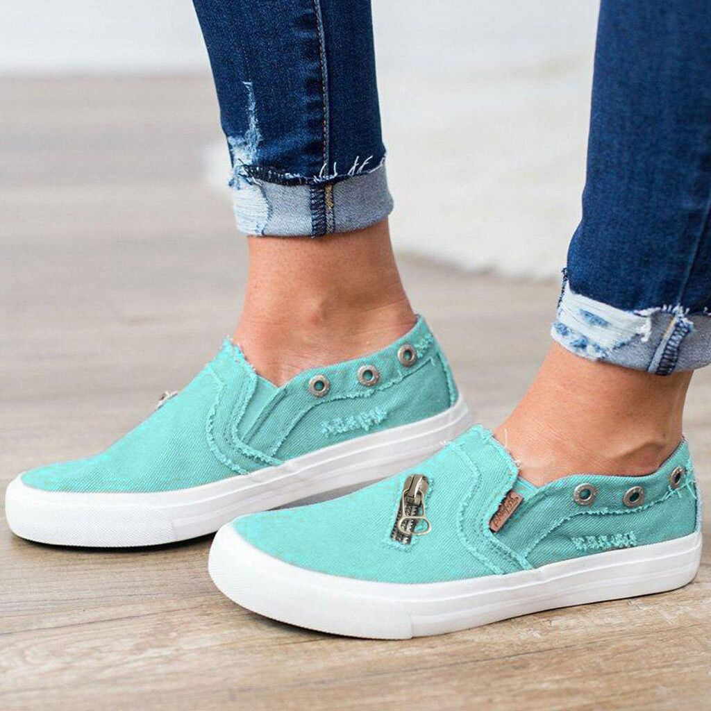 Men Walking Shoes  Summer Breathable Adult Zipper Beach Shoes