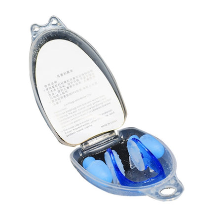 Men Women Silicone Swimming Ear Nose Clip Set Swimming Accessories