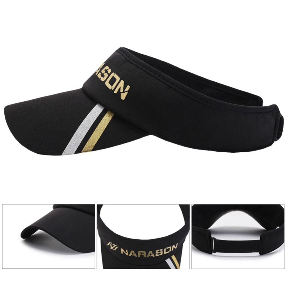 Men Women Sun Visors Long Brim Hats Caps