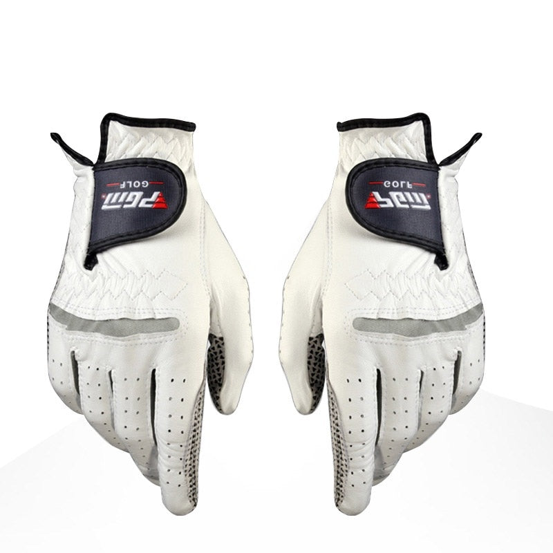 Genuine Leather Golf Gloves Men's