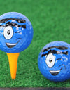 Golf Ball Cartoon Face Printed Synthetic